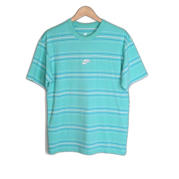 Nike Other - Nike Tee Loose Fit T Shirt Men's Sz S Pink Logo Green Blue Stripe 100% Cotton